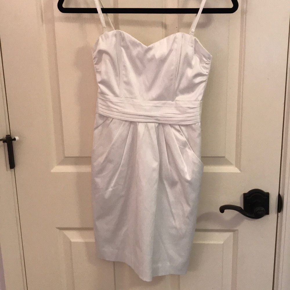 White H&M Dress with Pockets and Removable Straps